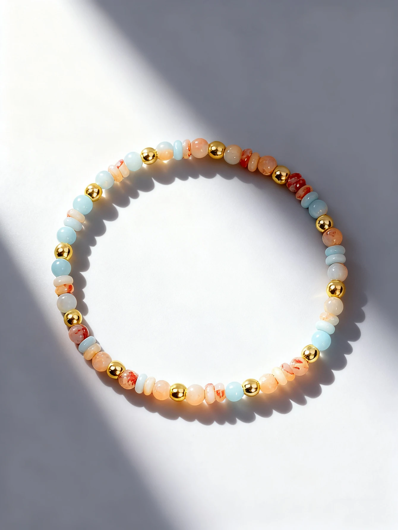 Natural Stone Bracelet Shoushan Stone 4mm Abacus Beads String Beads for Vigour & Luck & Longevity & Fortune & Protection Jewelry