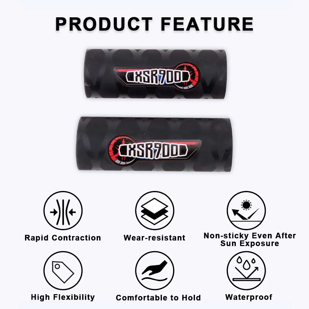 Motorcycle Heat Shrinkable Grips Cover Accessories For Yamaha XSR 900 XSR900 2016-2026 Fashion Motorbike Handlebar Rubber Gloves