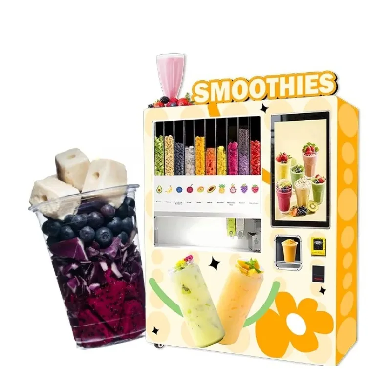 Retail-Grade Professional Commercial New Design Fruit Smoothie Automatic Vending Machine