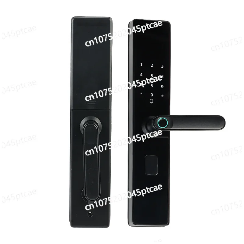 Hold the Smart Fingerprint Lock, semi-automatic password, home security door, bed and breakfast