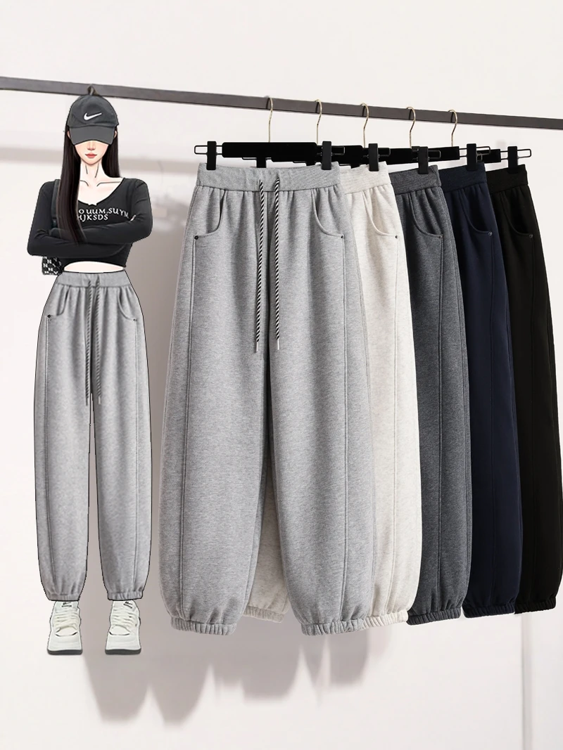 

Women's Casual Sports Pants High Waist Harlan Sle Elastic Bot Spring New Arrival plus Size Comfortable Sweatpants