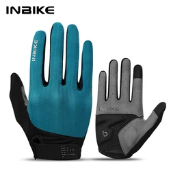 INBIKE 2023 MTB guanti da ciclismo Gel traspirante guanto da equitazione per bici da strada Touchsrceen guanti da bicicletta TPR Palm Pad accessori per bici