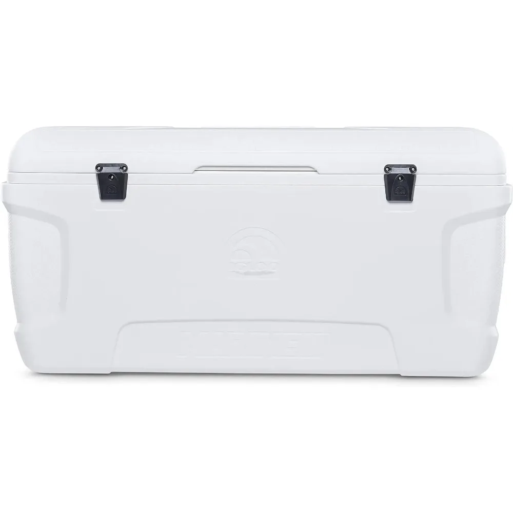 

150 QT White Marine Polar Contour Insulated Cooler Fishing Cooler Box Multifunctional Storage Box Fishing Accessories Boxes Tool