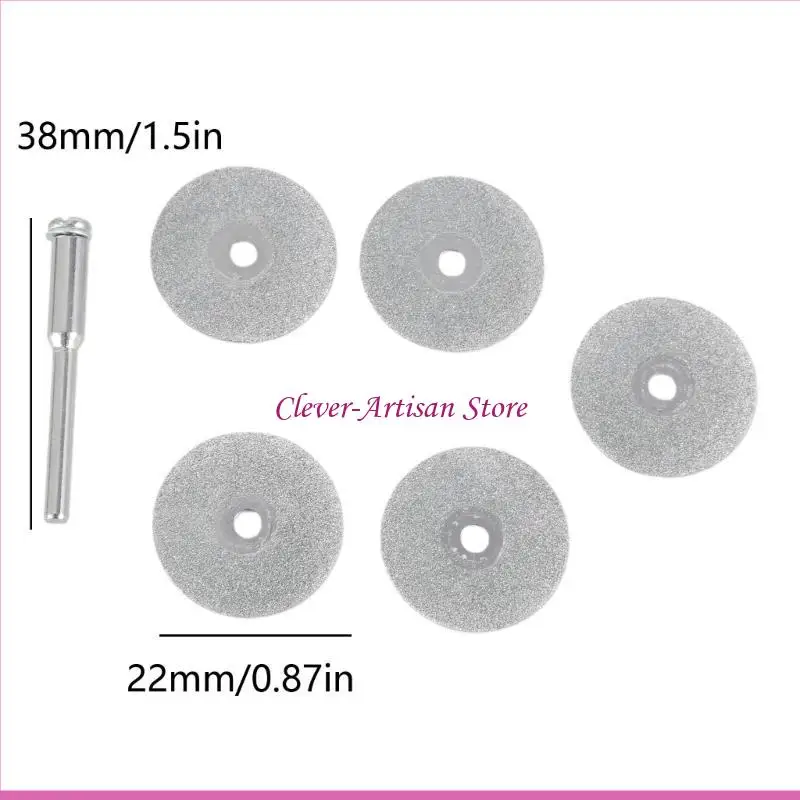 E06b hot 5 pcs 22 мм Emery Diamond Runting Bit+1 Mandrel для набора