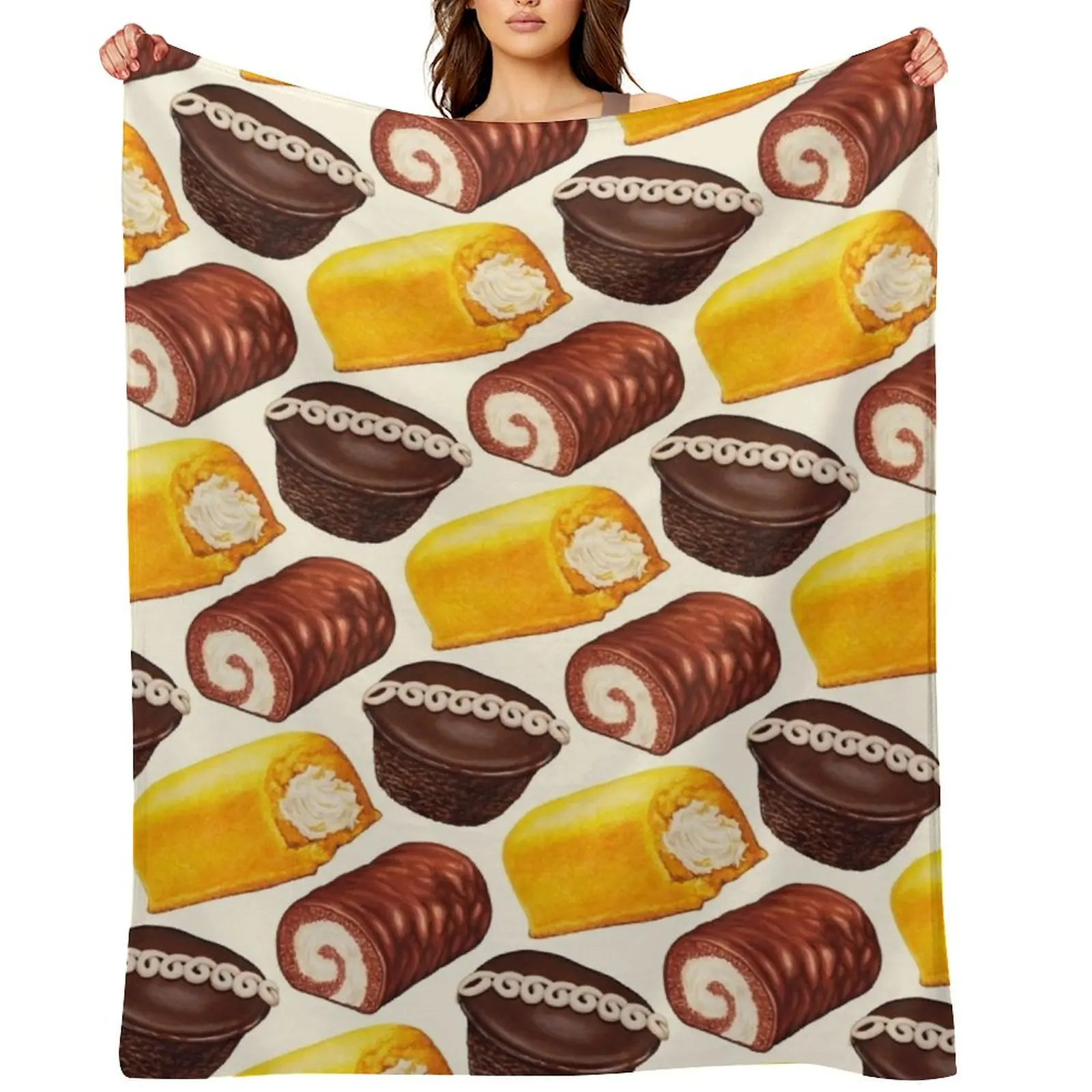 

American Snack Cakes Pattern Throw Blanket Plaid manga Moving Decorative Sofa Blankets