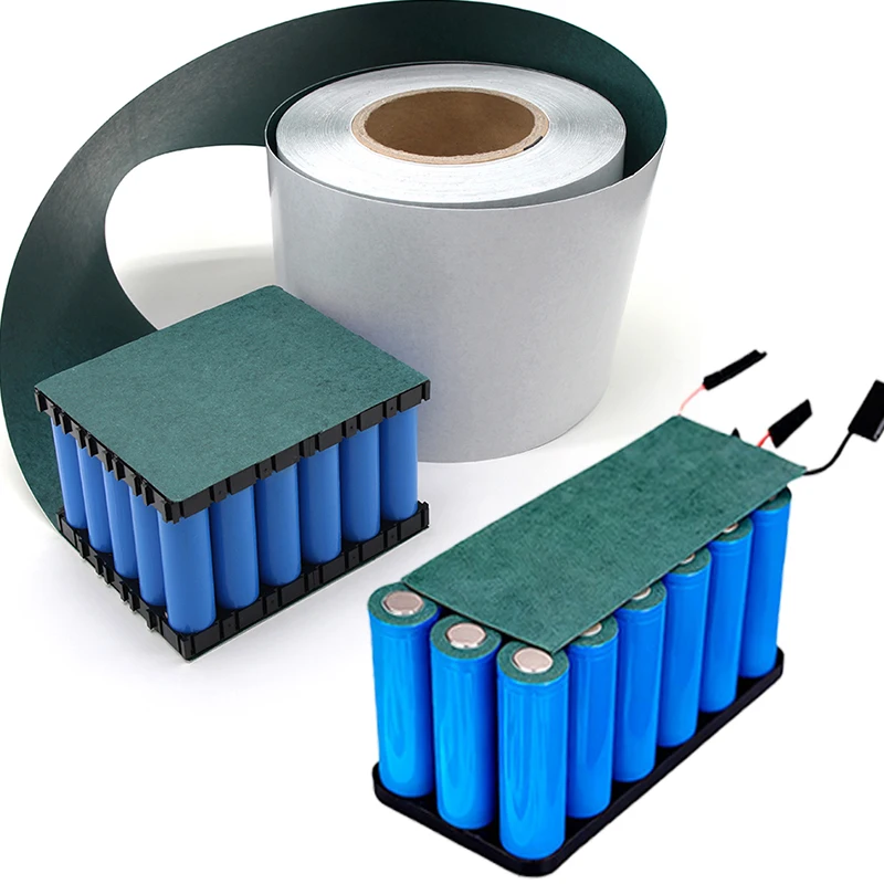 Self-adhesive 18650 Barley Paper Insulation Pads Lithium Battery Pack Adhesive Backing Green Shell Paper Insulated Isolator Pads