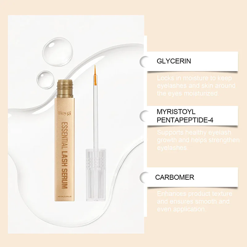 Soro de crescimento rápido de cílios, intensificador de cílios natural, mais cheio, mais grosso, ondulação, tratamento de cílios, produtos de cuidados com os olhos, maquiagem