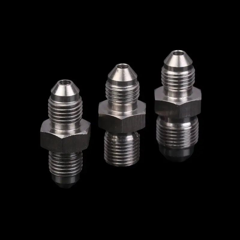 【C】Piezas de modificación automotriz, adaptador AN3, conector de alambre exterior de acero inoxidable M12X1, M10X1