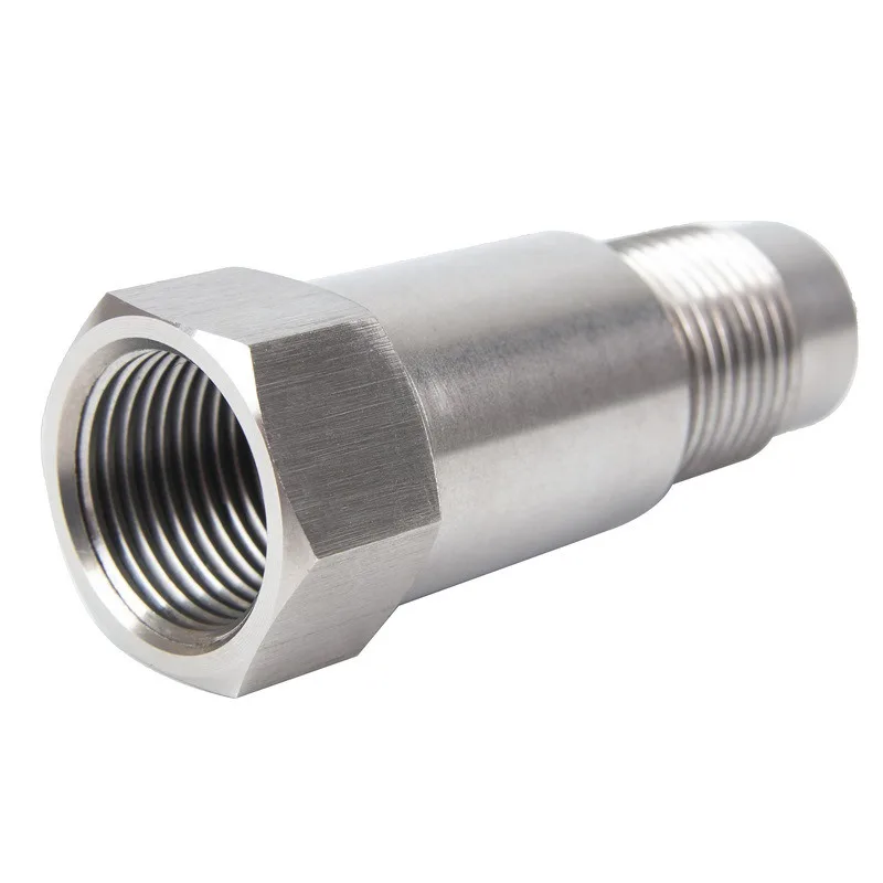 Adaptor Spacer Konverter Katalis Mini Sensor O2 M18x1.5, Adaptor Sensor Oksigen Universal, Dekoder Kerusakan Lampu Mesin Mobil