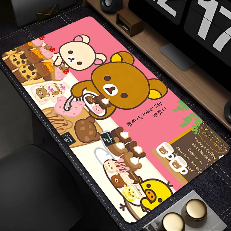 

Mousepad Gaming Mouse Pad PC Accessories Non-slip HD Keyboard Pad Large Desk Mat K-korilakkuma R-rilakkuma Rubber Extended Pad