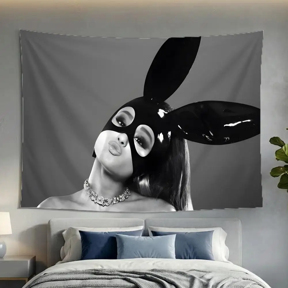 Singer Star Ariana Grande Tapestry Washable Soft Wall Art Decor for Living Home Room Bedroom