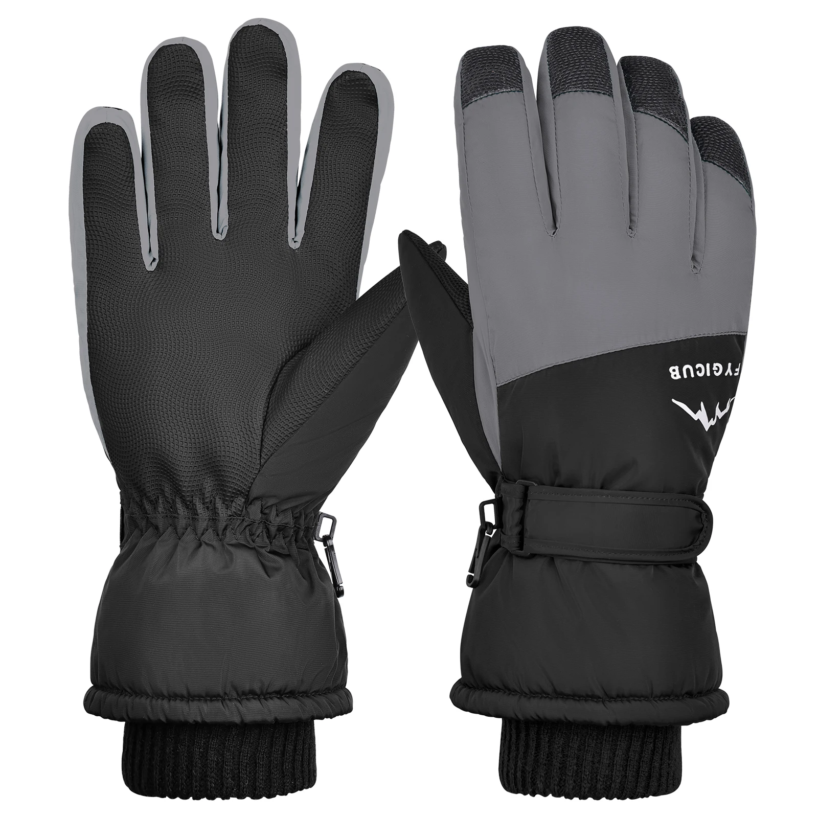 

Winter men's and women's warm ski gloves, anti-slip and water-resistant, touchscreen gloves, suitable for outdoor activities.
