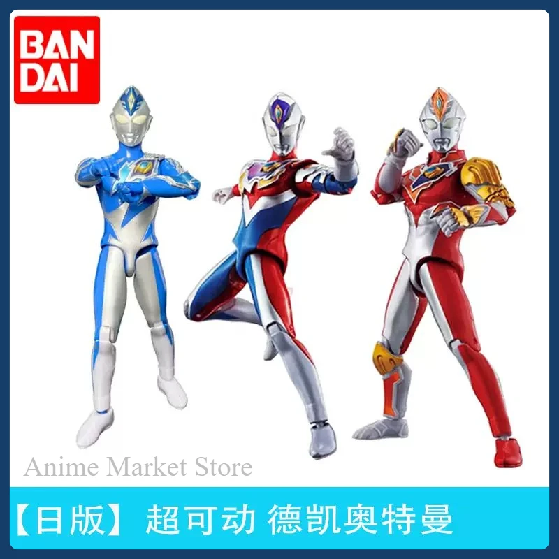 Figurine articulée originale Bandai Ultraman Decker, type Miracle Strong, objet de collection anime, ornement, cadeau, statue
