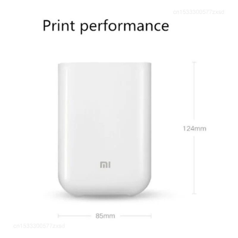 샤오미 미지아 AR 프린터, 휴대용 사진 미니 포켓 공유, 500mAh 사진 프린터, 미지아 포켓 열전사 프린터와 함께 작동, 300dpi
