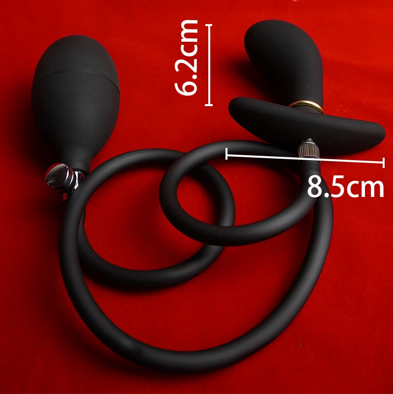 Inflatable Anal Butt Plug,Pump Up Air-Filled Ass Dilator Sex Toy,Silicone Analplug Buttplug Butplug, Vagina Anus Expansion