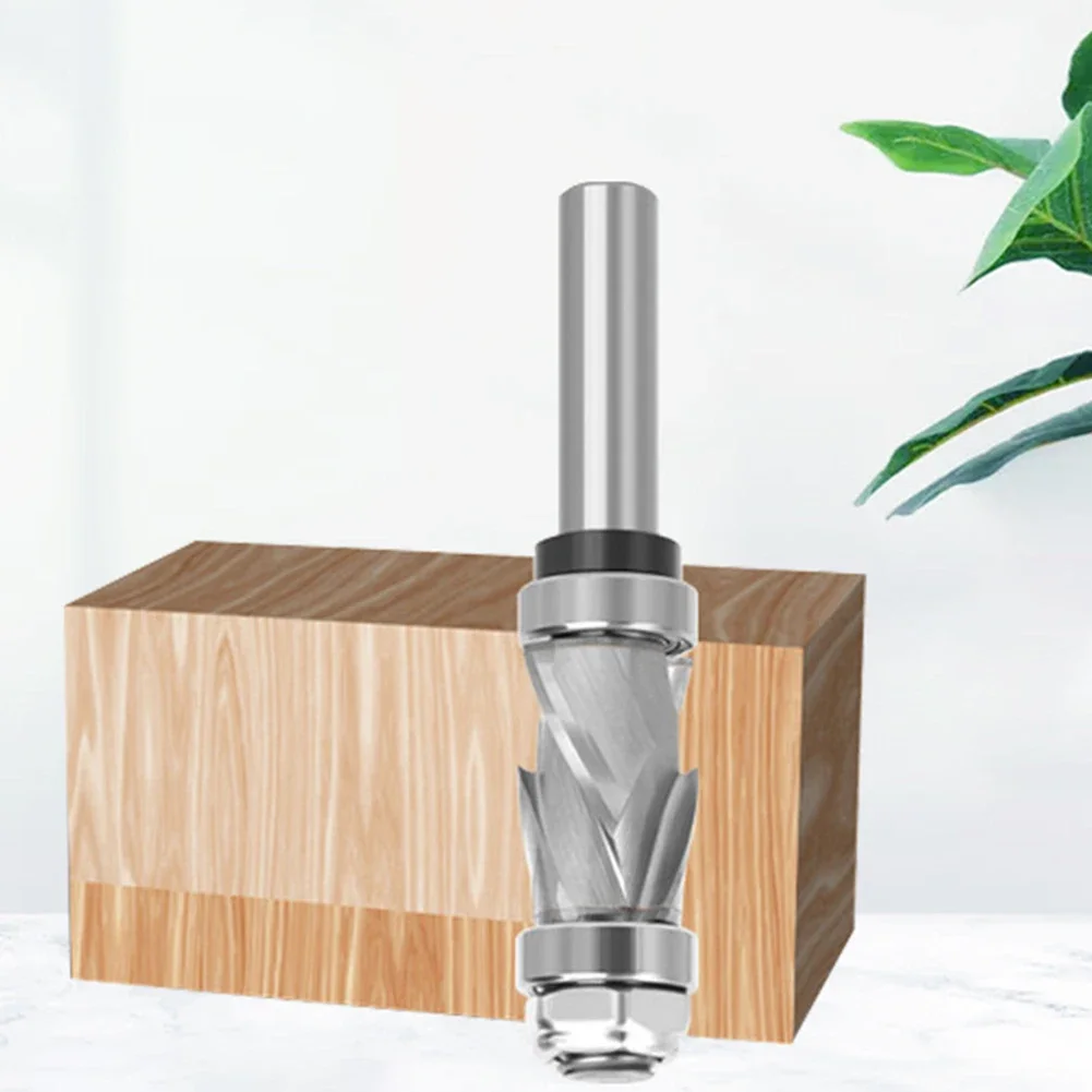 

Carbide Compression Spiral Router Bit with 12 Shank 1 2 Inch for Accurate Flush Trimming on Woodworking Projects