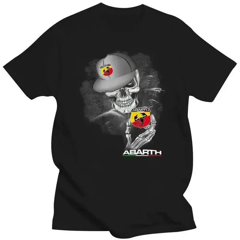 Abarth T Shirt Men Women 100 Cotton Skull So Cool Summer Fashion Short