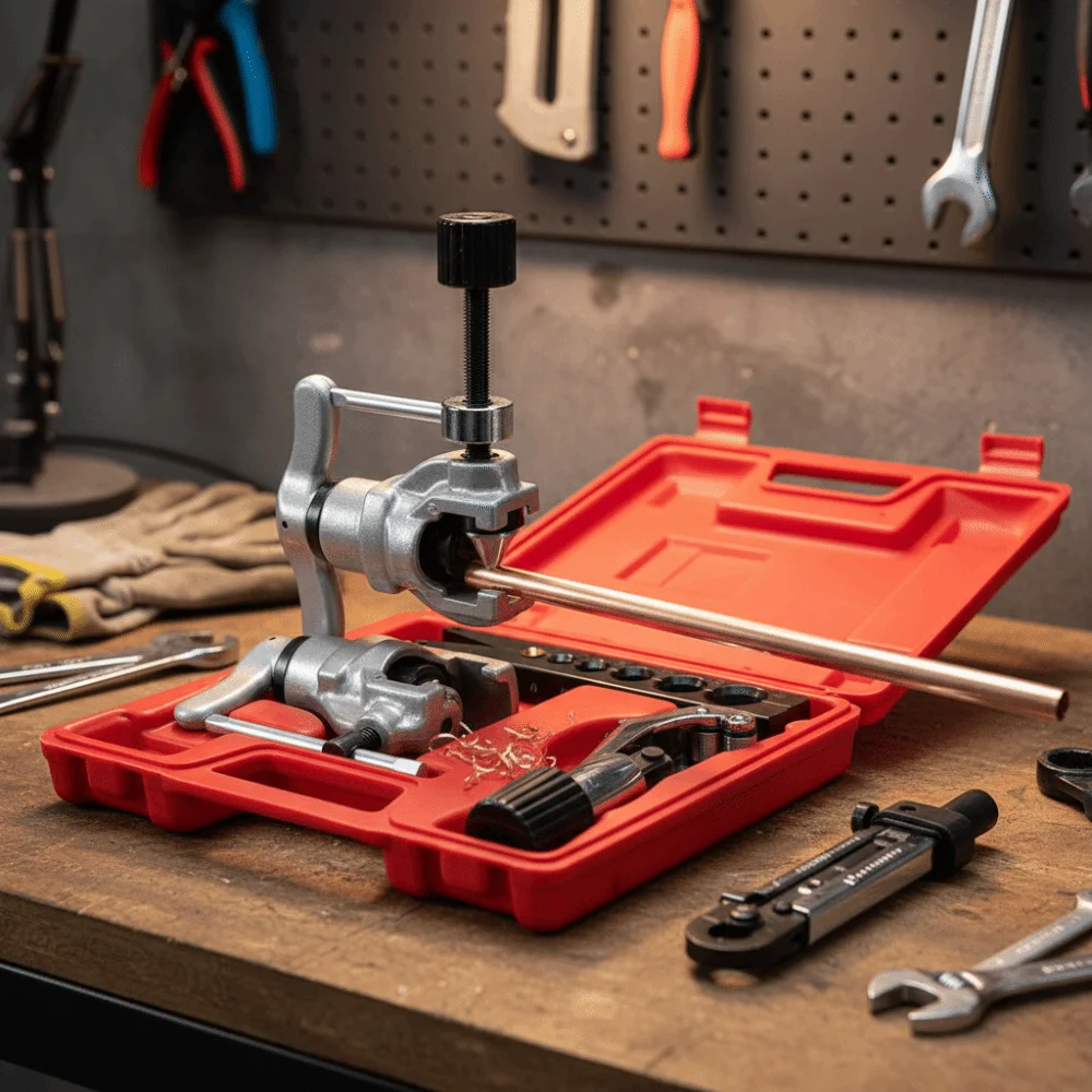 

6-Hole Design Eccentric Tube Expander Heavy Duty Manual Operation HVAC Tool Kit Single Clamp Plate Eccentric Cone Type