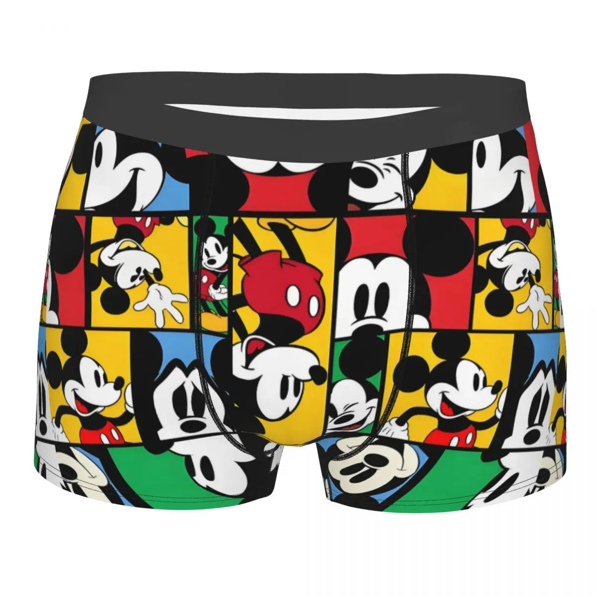 

Нижнее белье с коллажем Микки Мауса на заказ, мужское аниме с принтом, мультфильм Трусы-боксеры Шорты Трусики Мягкие трусы