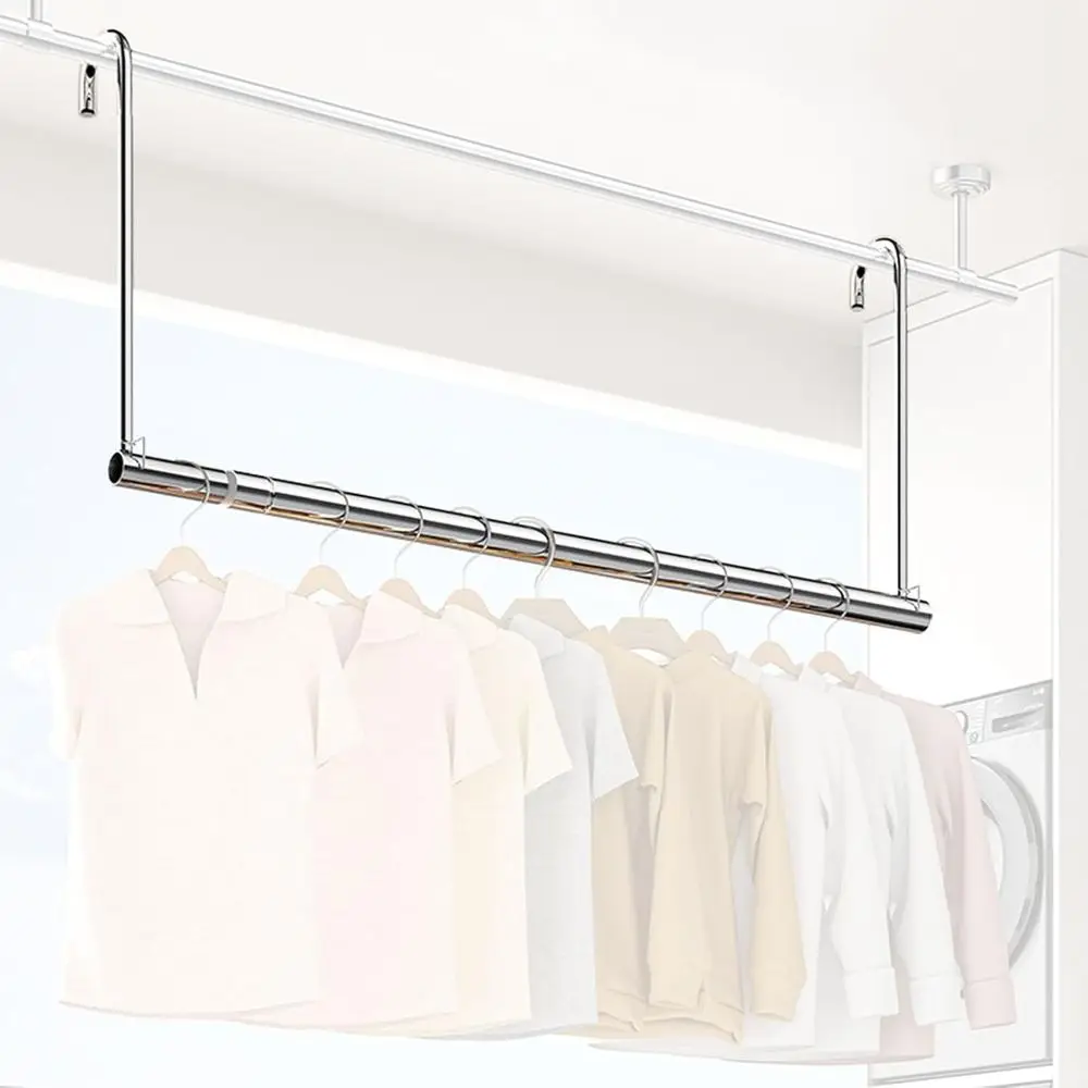 

Adjustable Folding Clothes Drying Rack - Portable Hanging Rack for Indoor/Outdoor, 47-87, Perfect for Balconies and Closets