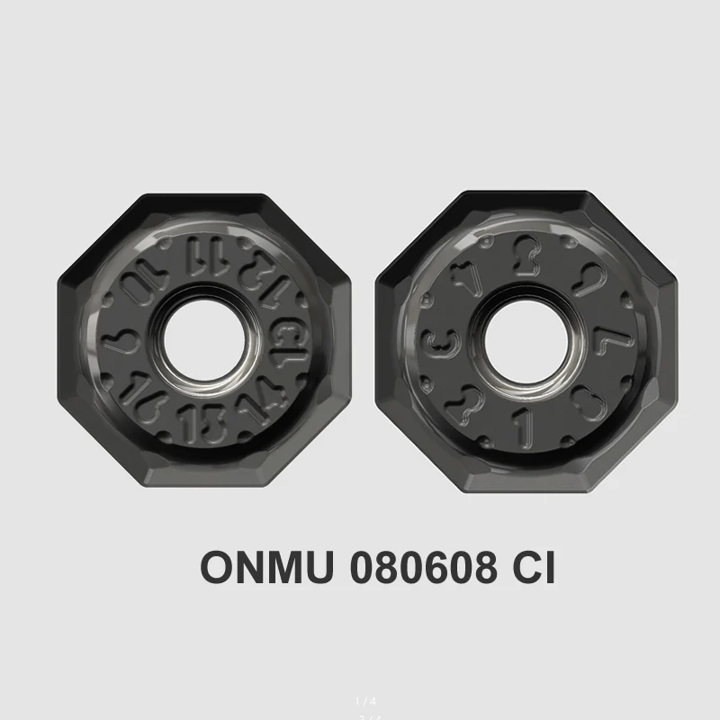 10pcs BASSETT ONMU ONMU050505 HT ONMU080608 MP CI SH TE1008 TE1009 TE1028 CNC Tools Octagonal Double-sided Face Milling Inserts