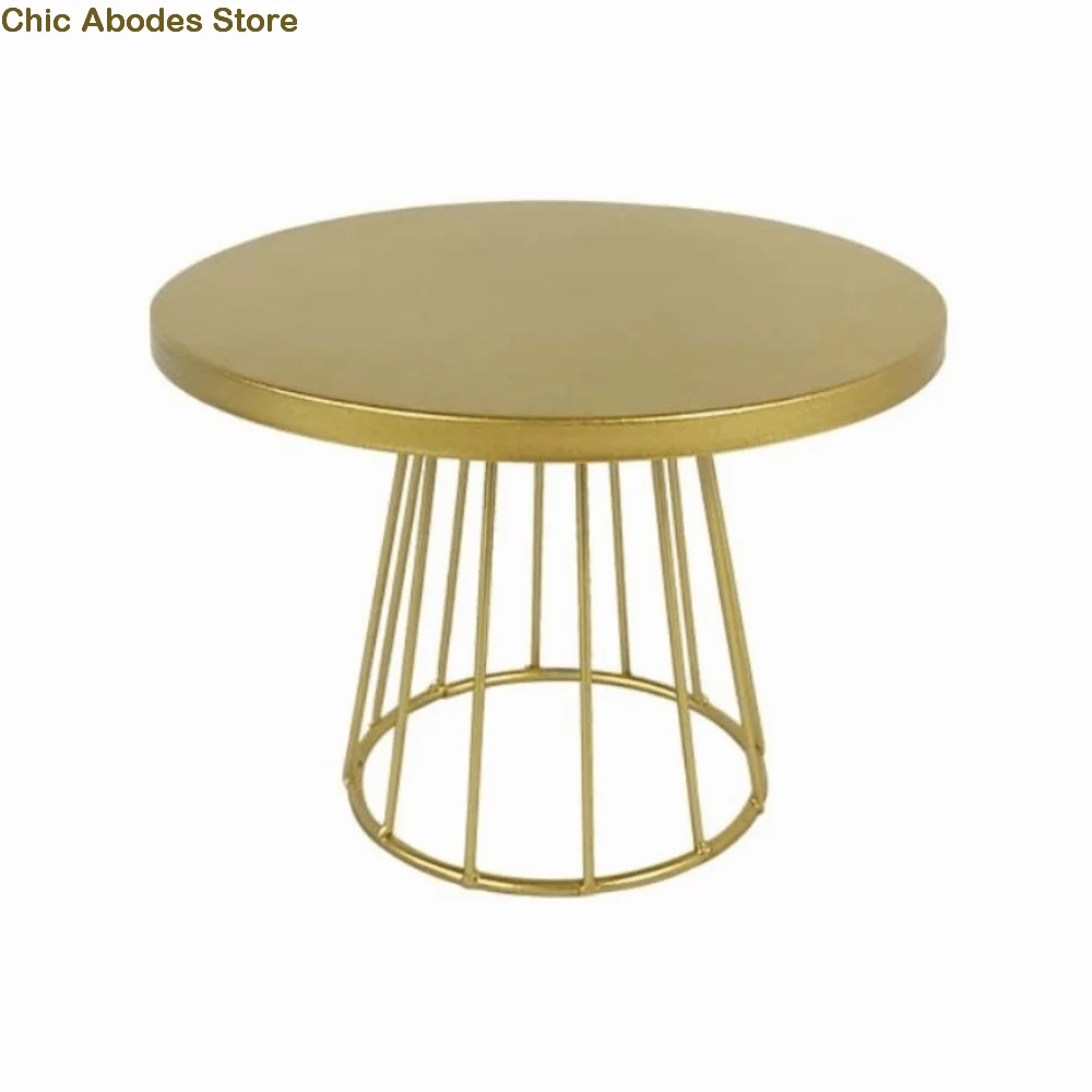 

20/25cm Metal Iron Cake Stand Pie Plates Dessert Rack Afternoon Tea Table Decoration European Wedding