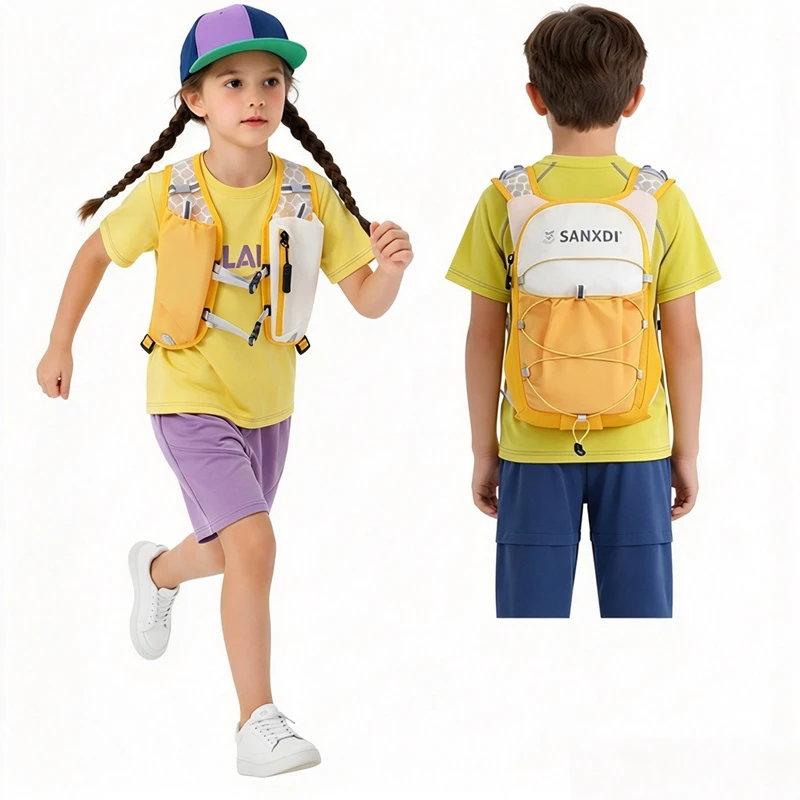2027 SANXDI Children Hiking Backpack Outdoor Lightweight Cycling Riding Sport Bag Portable Kids Camping Running Vest Sports Bags