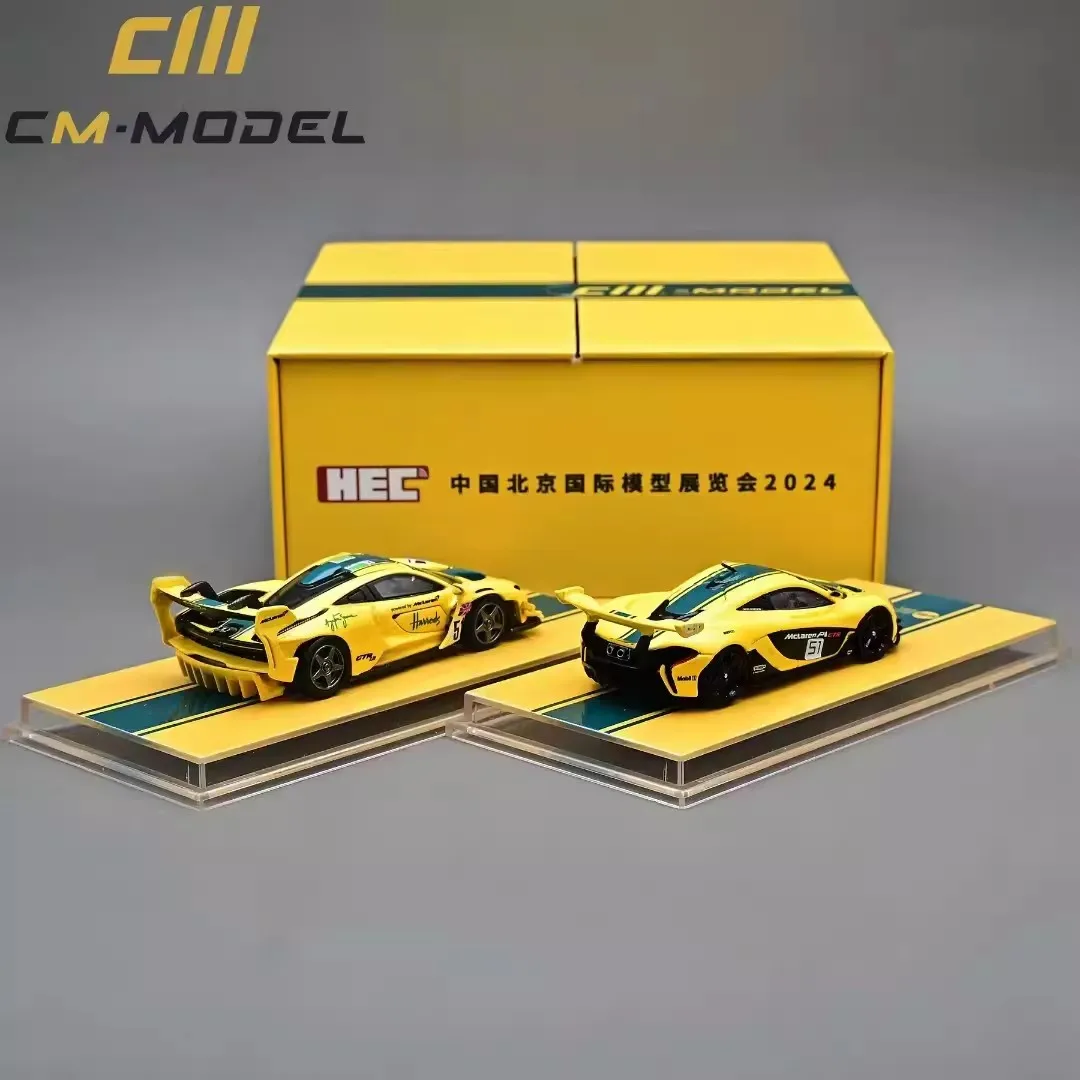 См 1:64 Пекинская выставка HEC Karen Messena P1 GTR, комплект из двух автомобилей, модель из сплава