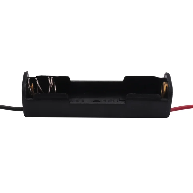 AAA 배터리 거치대 플라스틱 케이스 보관함, 유선 커넥터, 블랙, 1.5V, 6 개