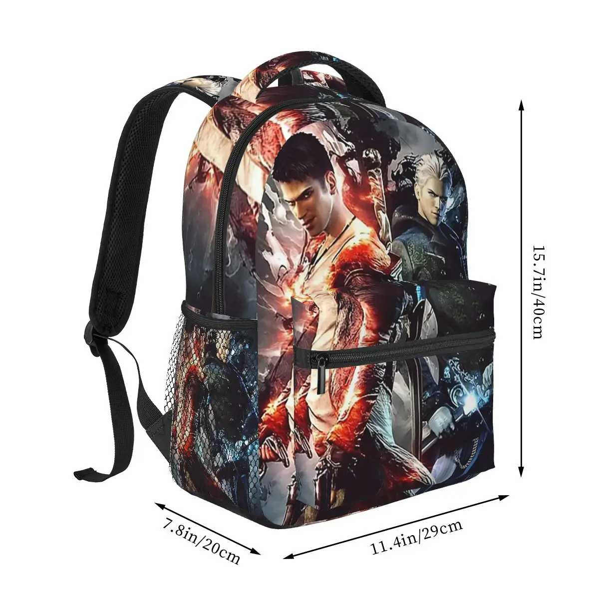 Devil May Cry Game Backpack Student Boys Girls BookBag Children School Bag Laptop Shoulder Bags for Men Women