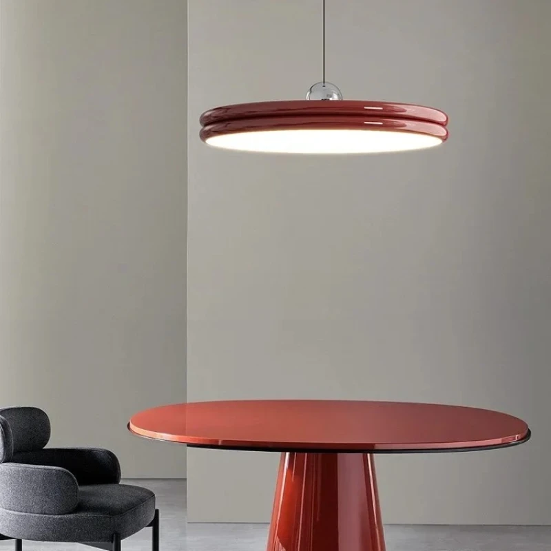 

Nordic Minimalism Round LED Pendant Lights Modern Bedroom Dining Room Chandelier Lighting Indoor Home Decor Lamps Lustre Fixture
