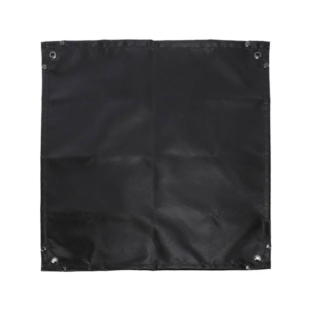 Silicone＋Fiberglass Under Grill Mat Protective Pad Outdoor Grade Grill Floor Pad Black Fireproof Grill Pad Outdoor Grill