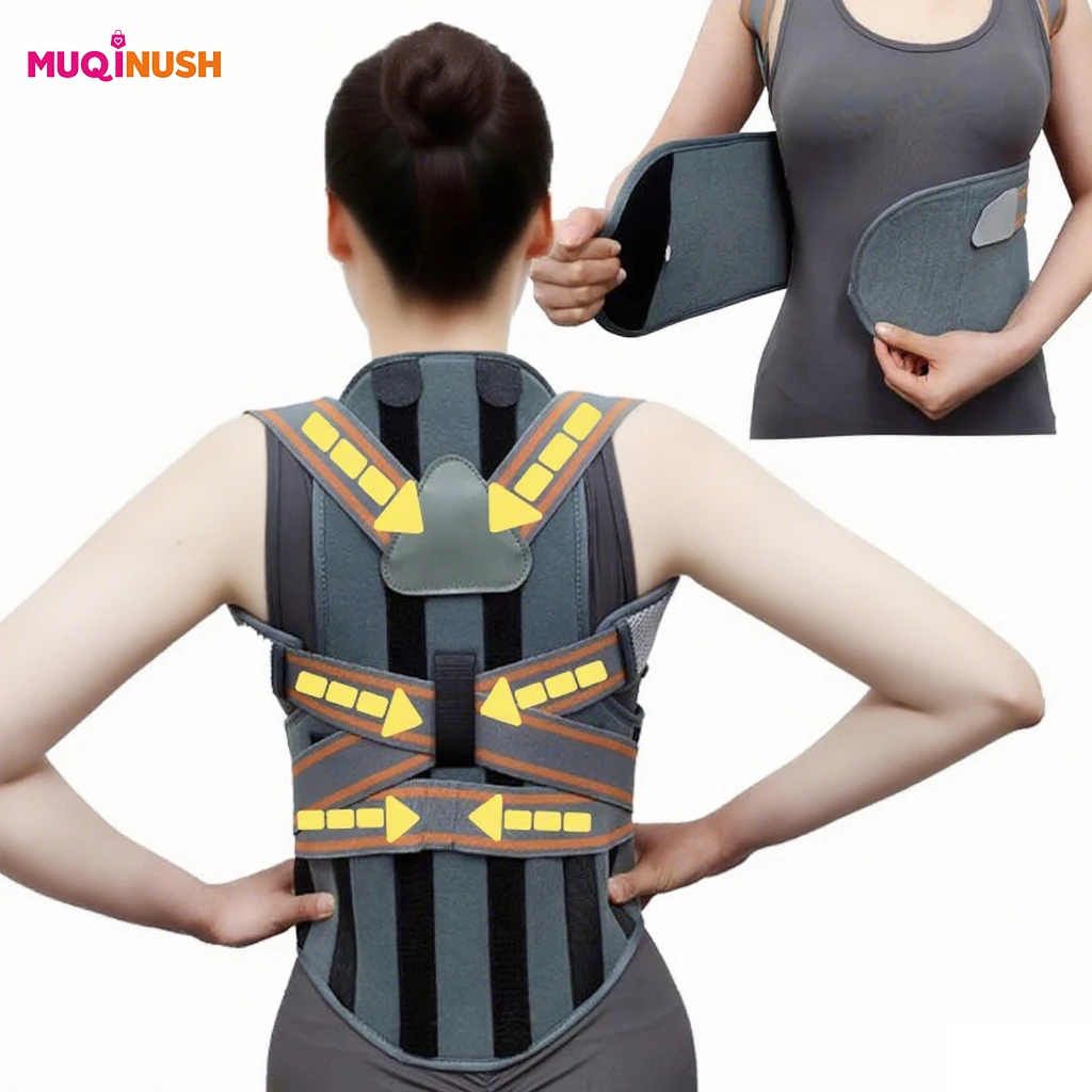 

1pc Back Support Posture Corrector Breathable Shoulder Support to Improve Posture Suitable for Learning Fitness Training Office