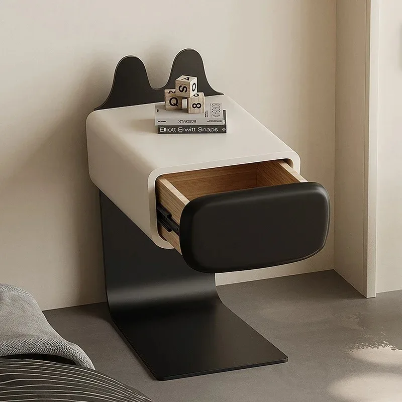 th-Organizer Accent Night Table Creative Trendy Safe Nordic Aesthetic Bedside Storage Luxury Mesa De Noche Bedroom Furniture-