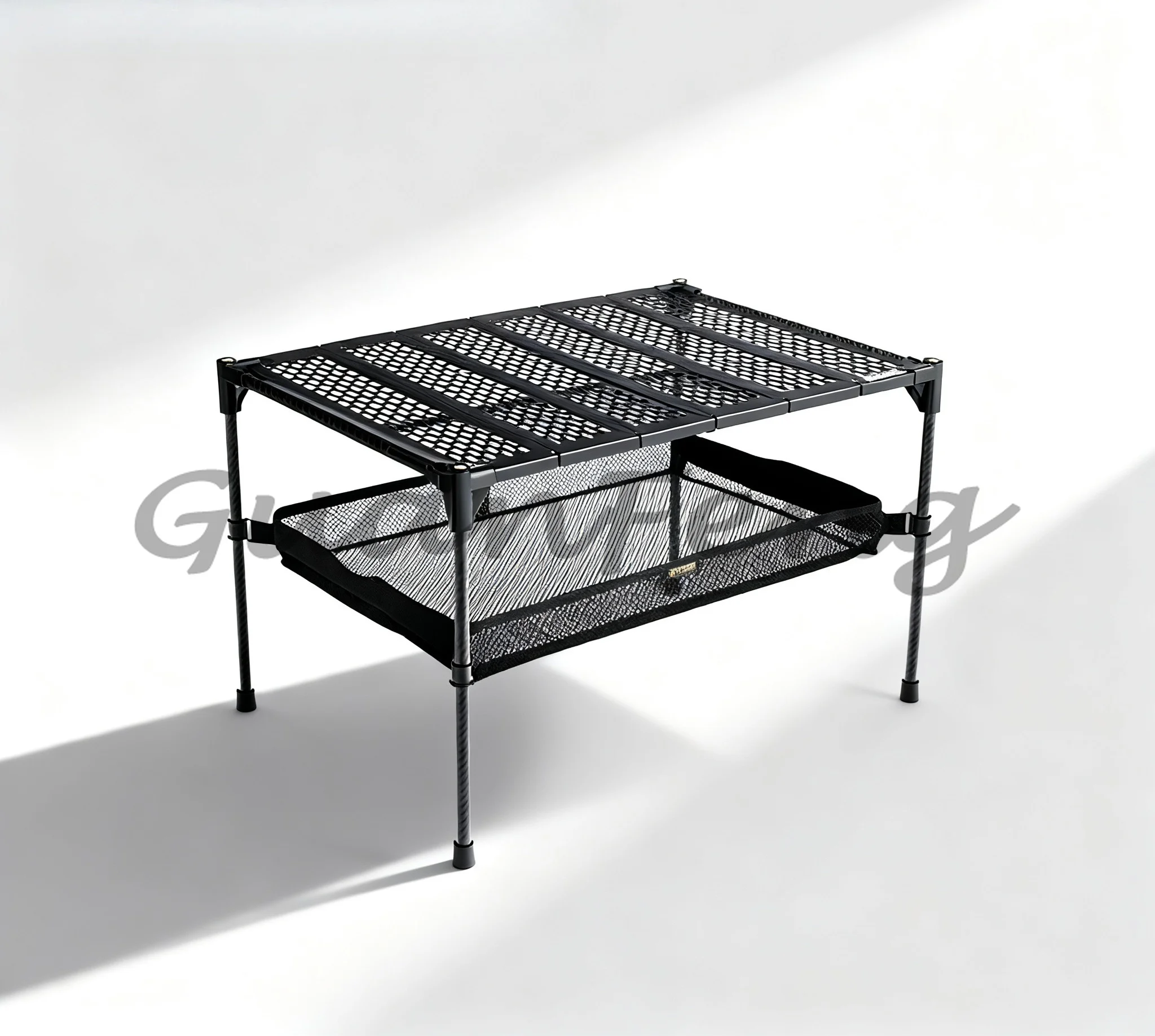 Lightweight Portable Carbon Fiber Camping Table, Expandable Rectangular Outdoor Picnic Table