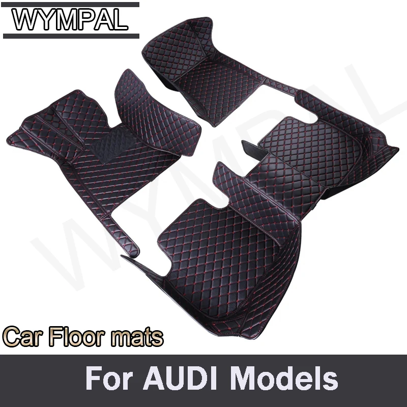 Car Floor Mat For AUDI A1(2door) A1(4door) A1 A3 A3 Hatch A3 Sedan A3 Sport A4 A4 Avant A4 Conver A5 Sport  Car Accessories