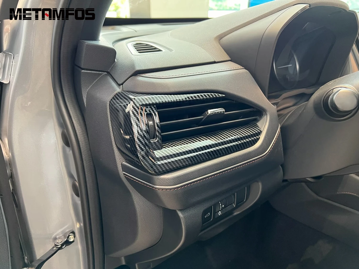 Side Front Air Conditioner Vent Outlet Cover Trim For Subaru Forester 2025 2026 Carbon Fiber Interior Accessories Car Styling