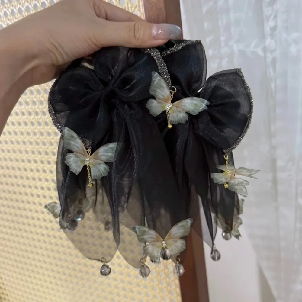 

Головные уборы с цветочным дизайном, заколка для волос, сетчатая заколка-бабочка, пластиковые бусины, жемчужные зажимы для волос, аксессуары для вечеринок