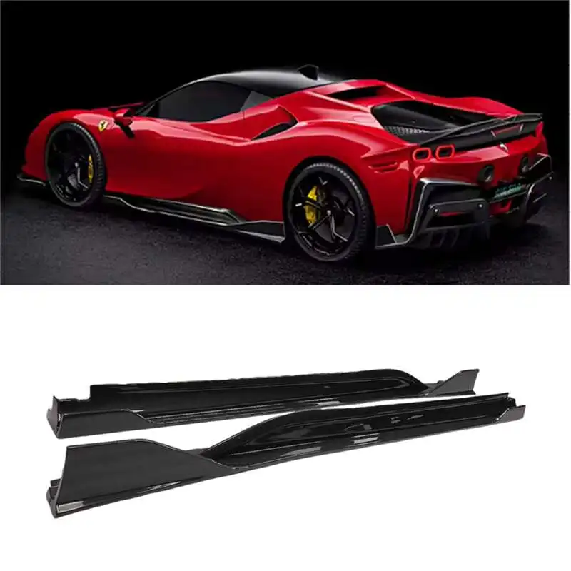 

Hot Selling Series SF90 Dry Carbon Material Side Skirt Suitable for Ferrari SF90 Carbon Fiber Extended Side Skirt