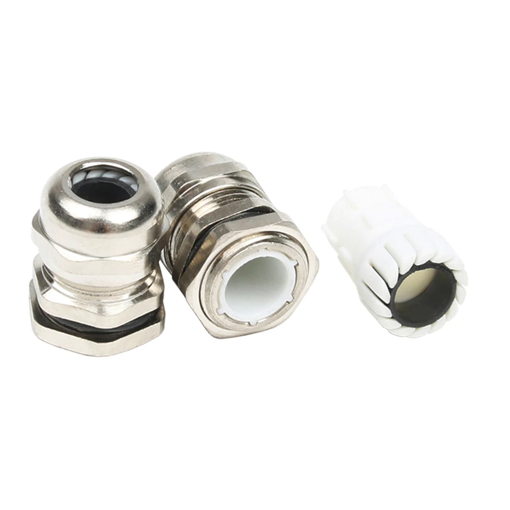 Brass Metal cable glands IP68 PG7 PG9 PG11 PG13.5 PG21 PG25 PG29 Waterproof Connector Cable Gland Straight through