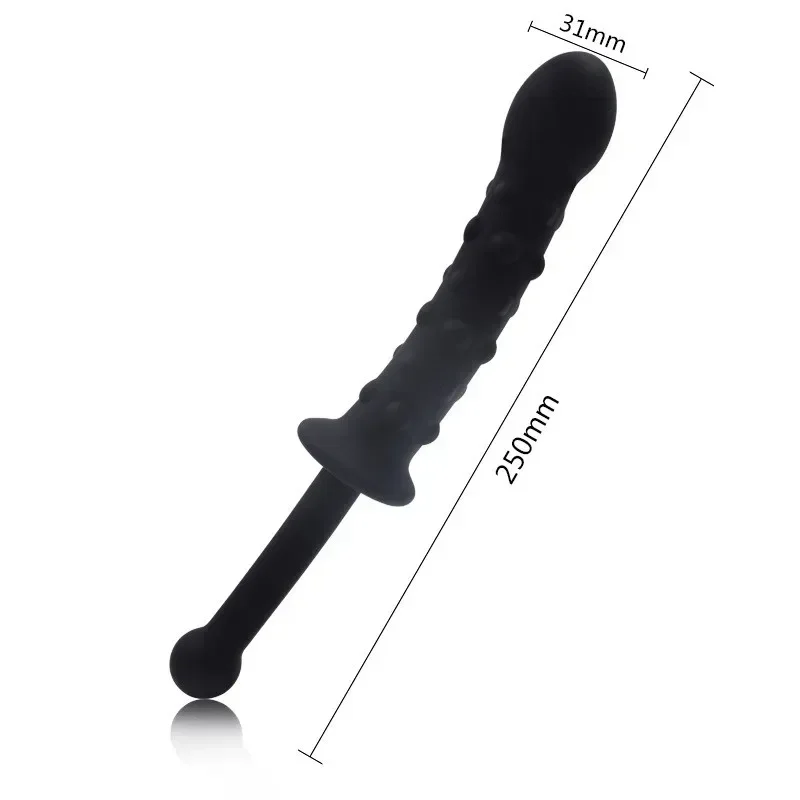 24.5*3.1cm Handle Anal Plug Dildo Vagina Anus Stimulator Butt Plug Penis G Spot Massage Adult Product Sex Toys for Women Men