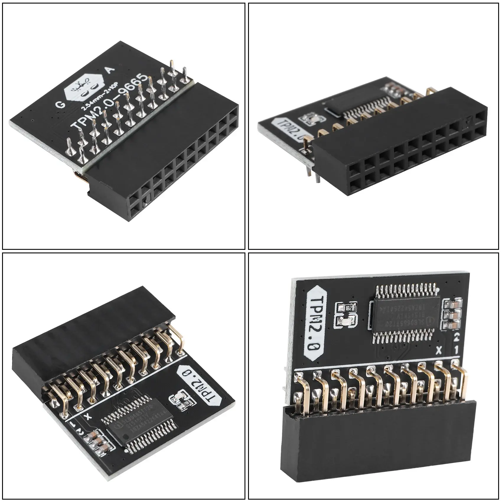 وحدة حماية LPC 20Pin لـ ASUS TPM-L R2.0/جيجابايت GC-TPM2.0 وحدة منصة الثقة المتوافقة 20-Pin 20-1 L2P7-B65A