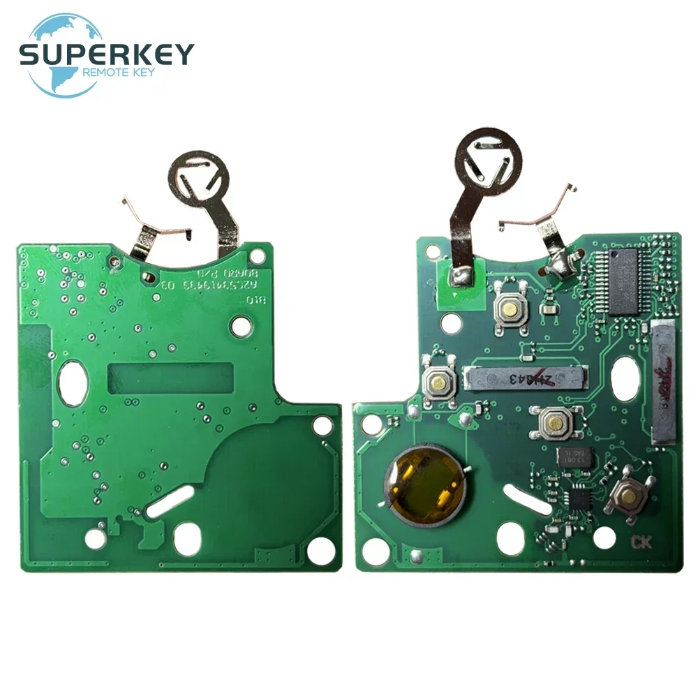 SUPERKEY-Chave Keyless Smart Card, 433Mhz, Chip 4A, Apto para Renault Clio IV, Captur, 2009, 2010, 2011, 2012, 2013, 2014, 2015, 2017, 285971998R