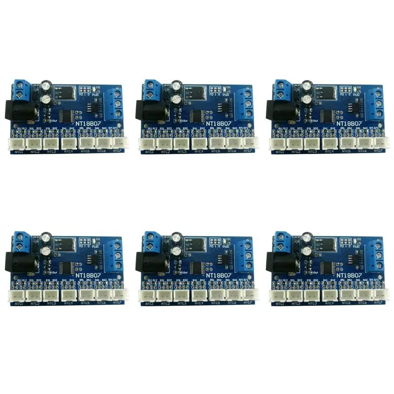 6X 7 Channel RS485 NTC Temperature Sensor Measurement MODBUS RTU Paperless Recorder PLC NT18B07-AT30