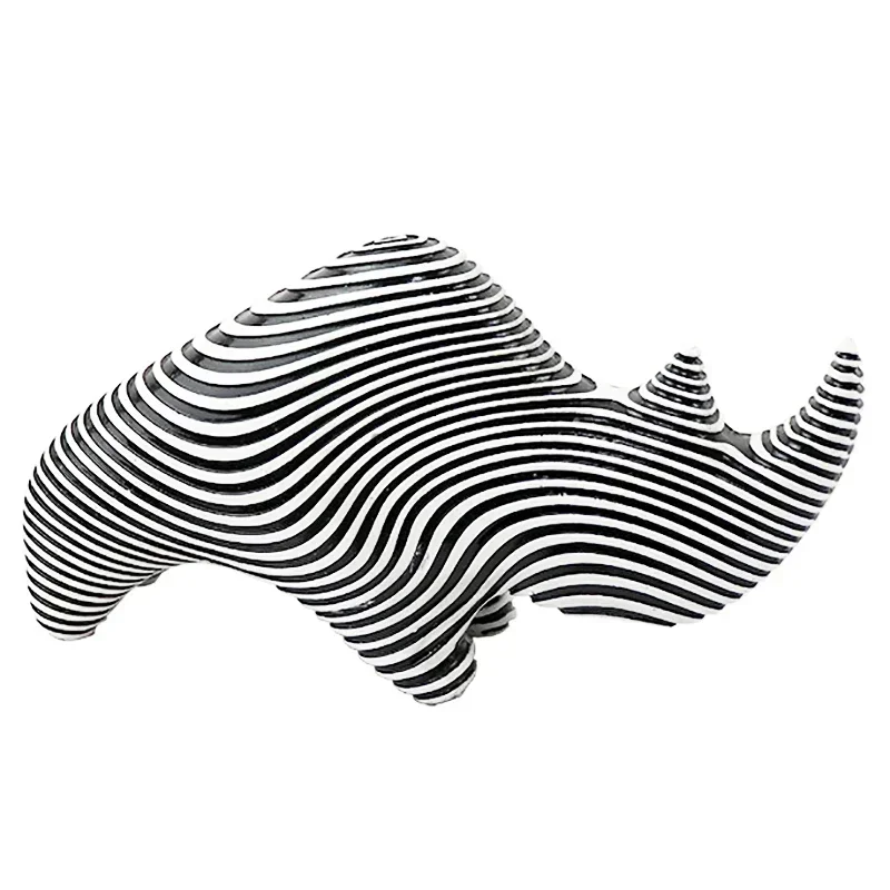 Modern Sculptures Resins Animals Statues Decoration Living Room For Desk Bookcase Ornaments For Home Decor Table Striped Zebra