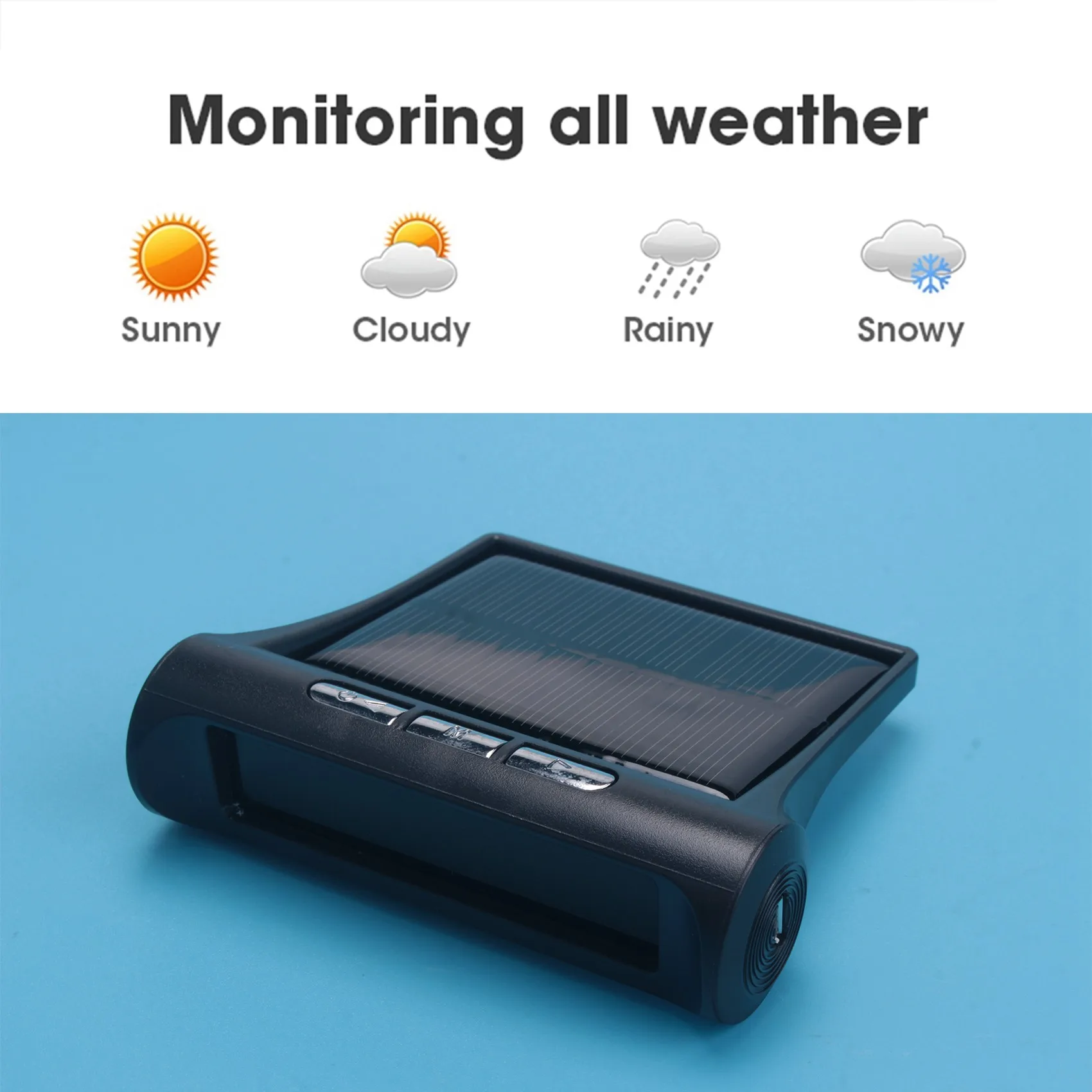 

Car Solar Digital Clock With LCD Time Date In-Car Temperature Display For Outdoor Personal Car Part Decoration-N25R