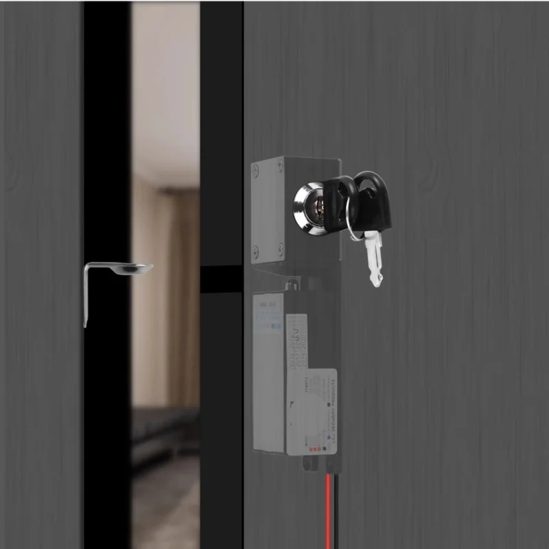KOB Concealed Electromagnetic Lock 12V24V Small Electronic Cabinet Lock Electric Pin Drawer Cabinet Door Electric Control Lock
