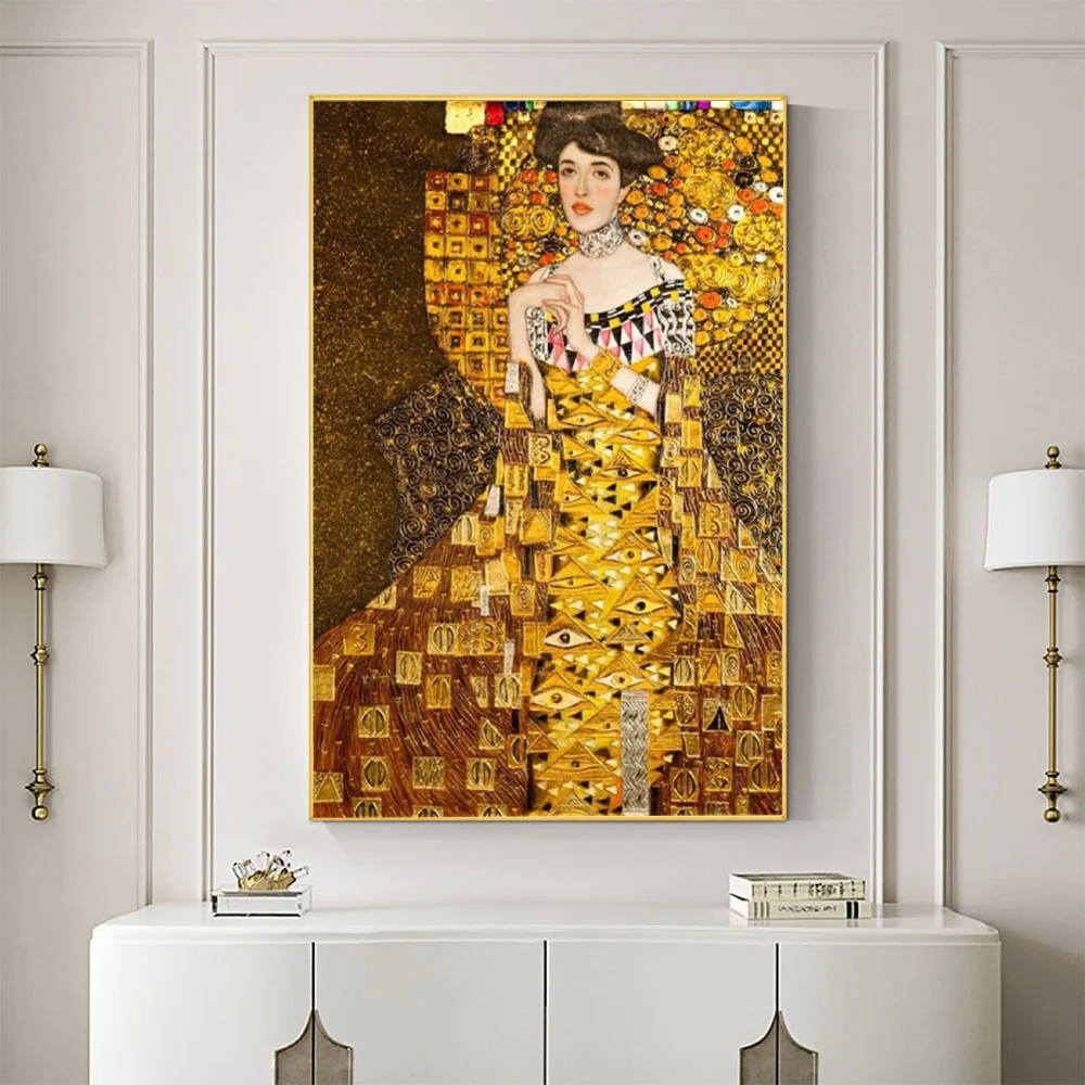 Klimt DIY Cross Stitch 11CT Embroidery Kits Craft Needlework Set Printed Canvas Cotton Thread Home Decoration On Sale Wholesale