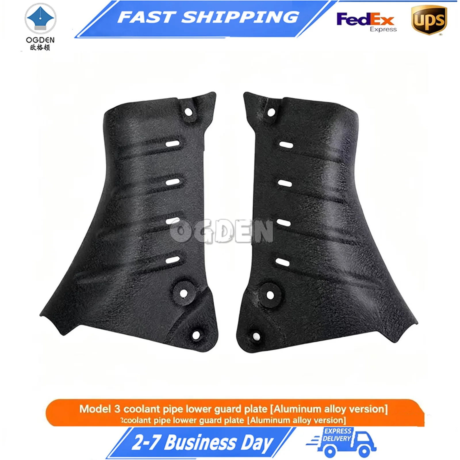 

OGDEN Coolant Pipe Skid Plate for Tesla Model 3, Underbody Chassis Protection Guard, Aftermarket Modified Parts