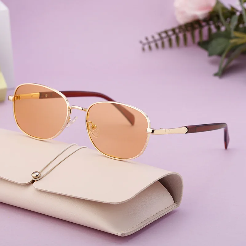 

Oval Frame Punk Sunglasses Women 2024 Luxury Brand Metal Sun Glasses For Ladies Classic Vintage Steampunk Eyewear Shades UV400